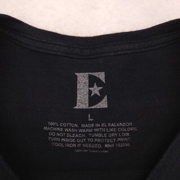 Elton John Rocket Man Band Graphic Crew Neck T Shirt Womens Size Large L Black - Picture 3 of 9